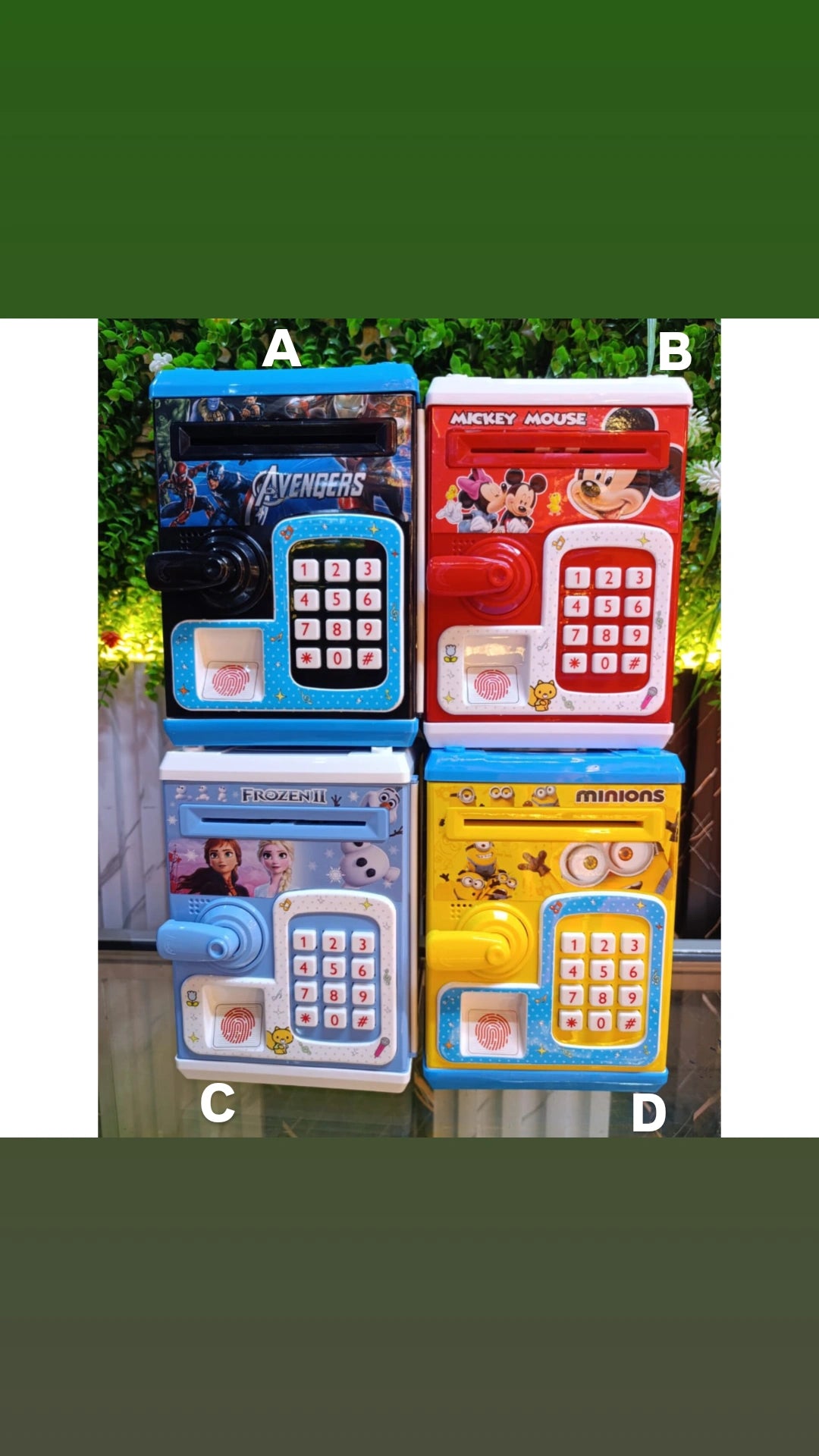 Kids electronic saving box