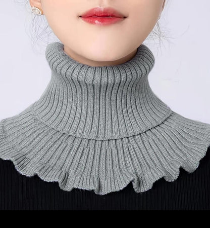 Fashionable knitted winter scarf