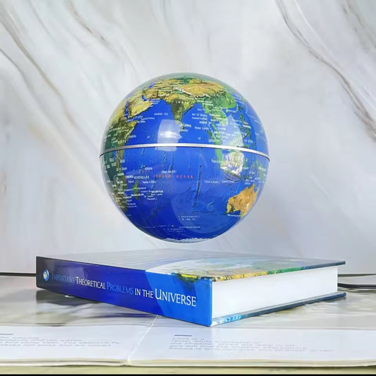Interactive Magnetic Levitating Globe with LED Lights and Stable Base