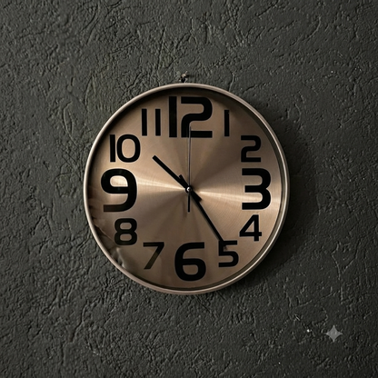 30cm Wall Black Detail Wall Clock