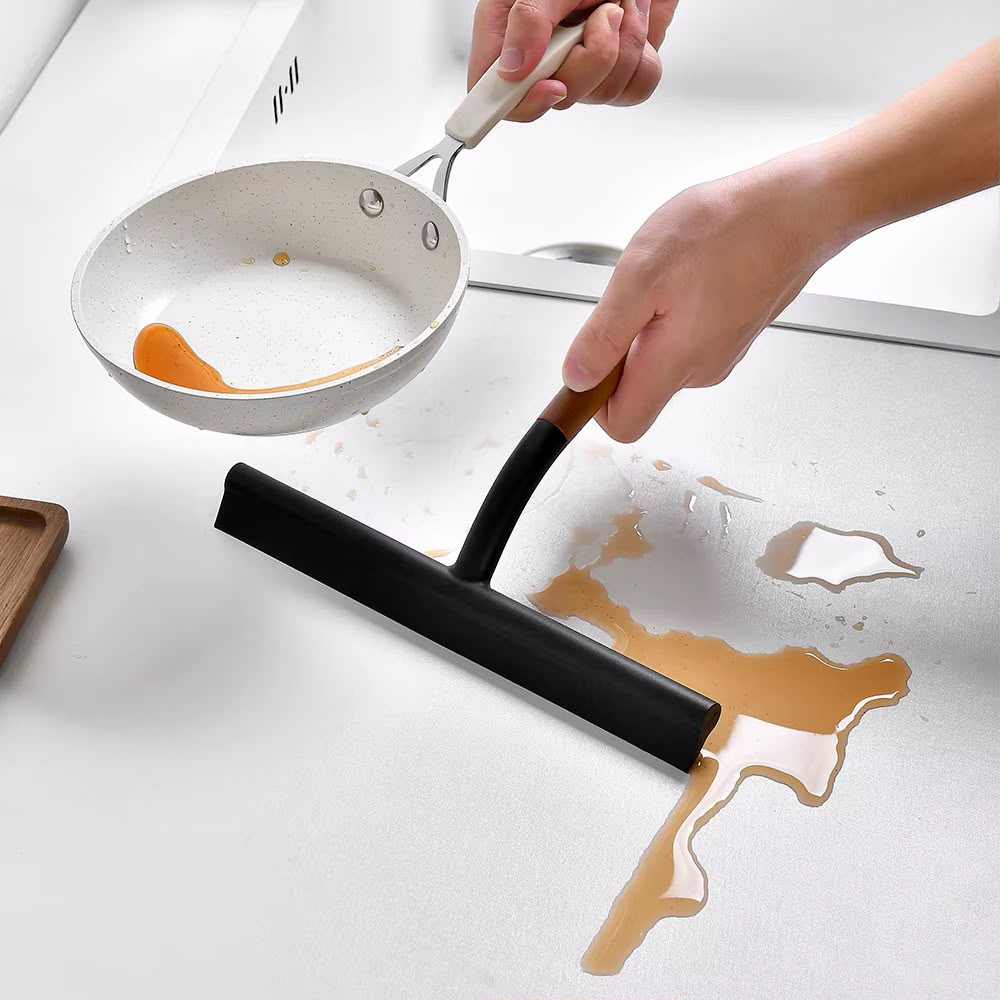 Window Squeegee With Wooden Handle