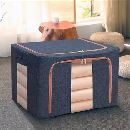 Duvet Clothes Storage With Metallic Frame Closet Organizer