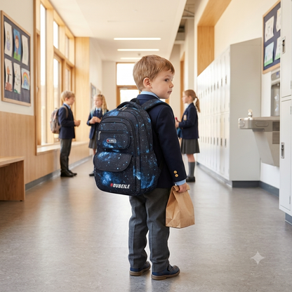 Black Kids School Bag Backpack