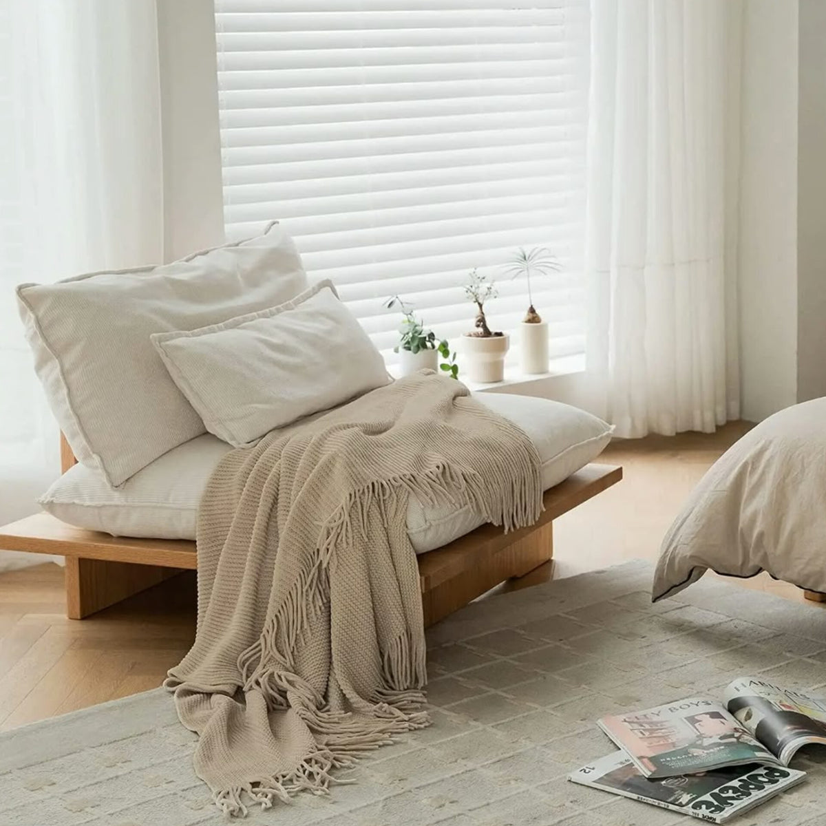 4*6  Knittted Throw Blanket