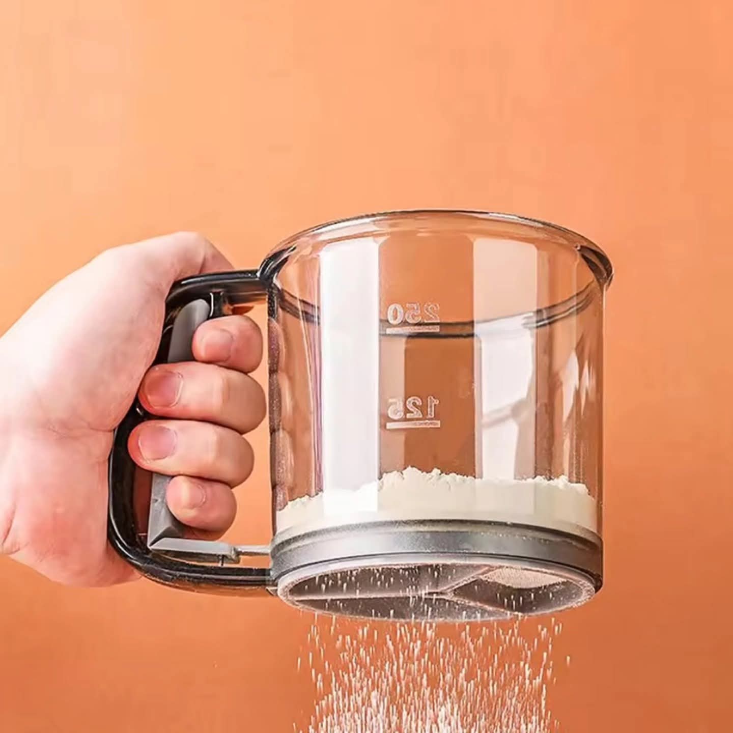 Flour sifter cup