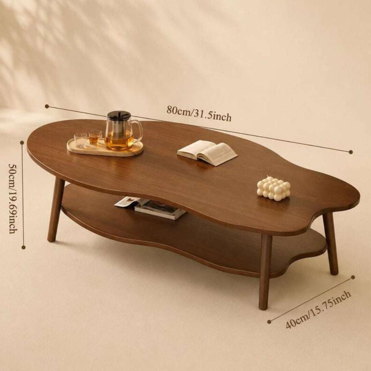 2 Tier Cloud Shaped Coffee Side Table