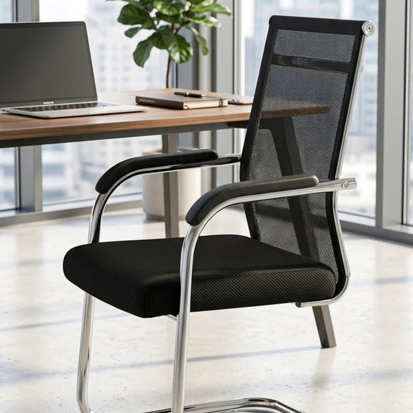 Ergonomic Mesh Office Visitor Chair with Cantilever Frame