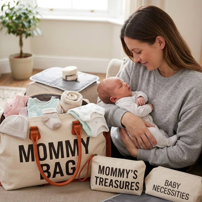 3Pc Maternity Diaper Caddy Bag