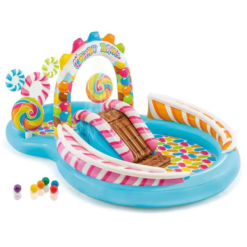 Candy zone inflatable water play pool