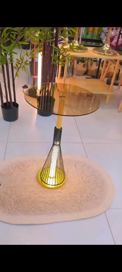 Caged Bedside Lamp and Table Lamp