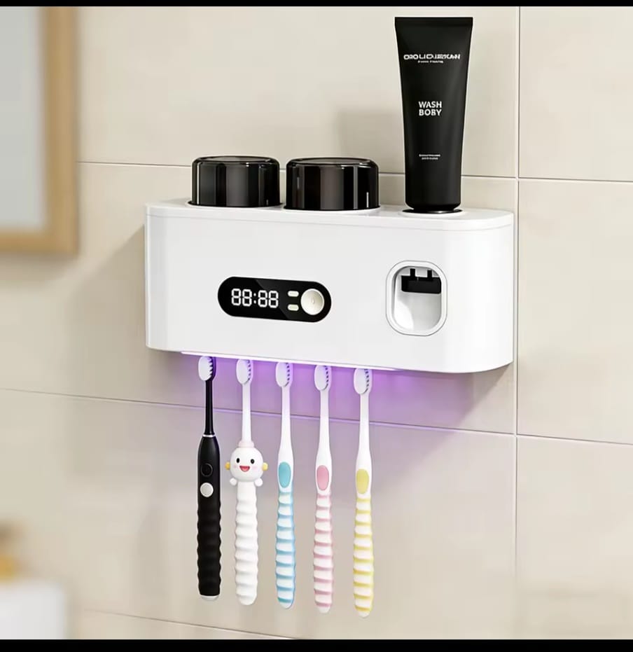 5 Slot Toothbrush Sterilizer and Organizer Holder