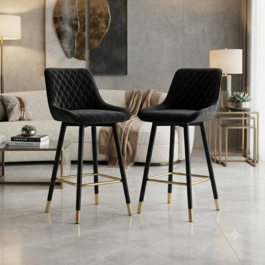 75cm Black Bar Stool