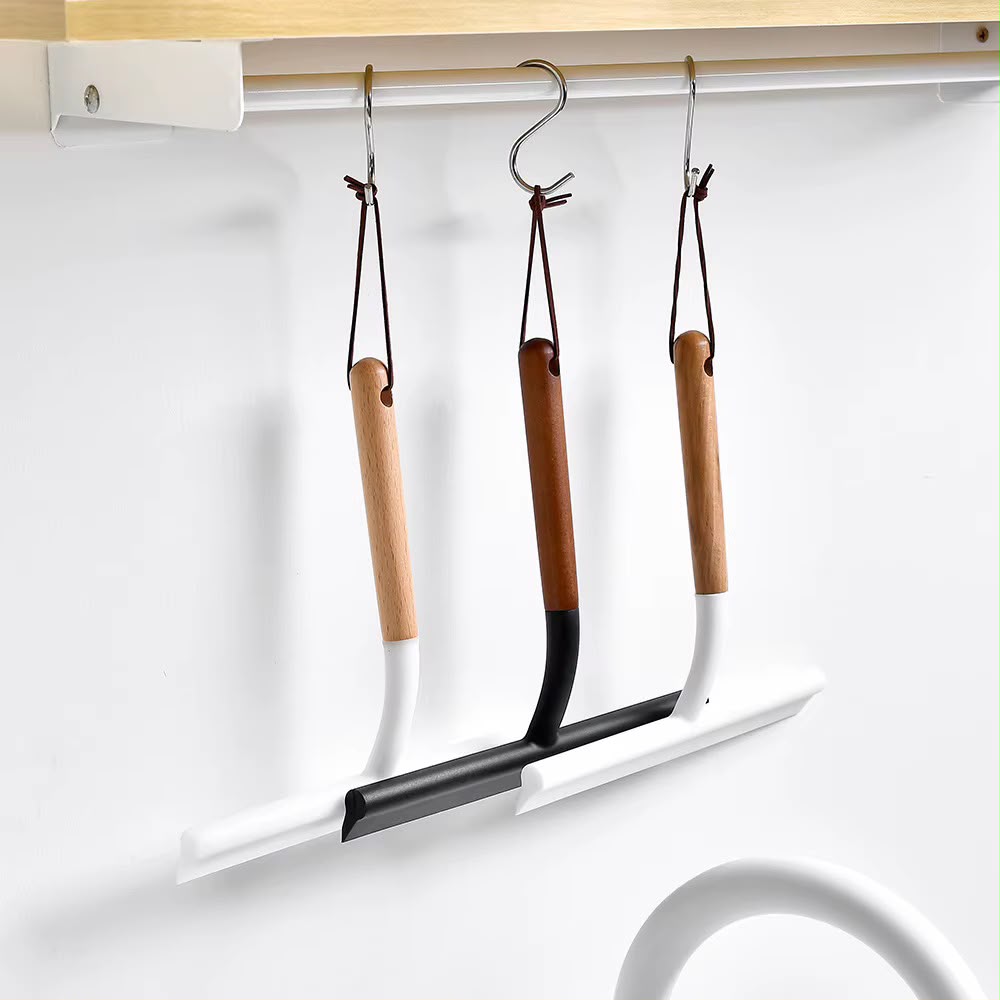 Window Squeegee With Wooden Handle