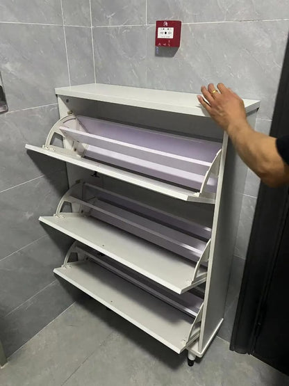 Modern bucket flip shoe cabinet