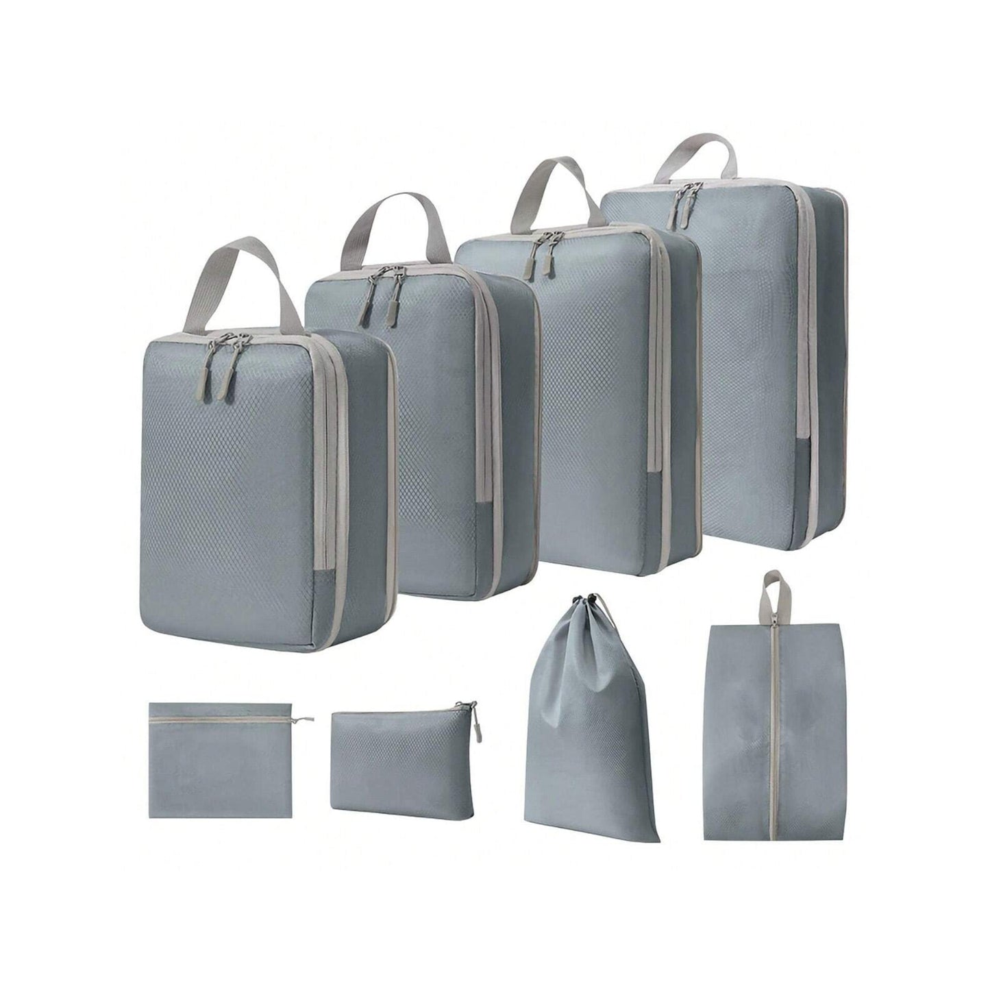 7-Piece Travel Compression Bag and Suitcase Organizer Set