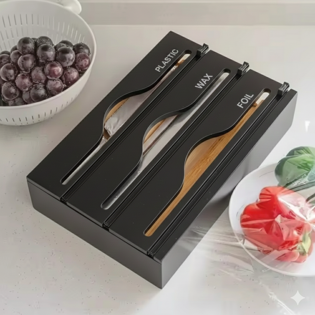 3 in 1 Black wrap and foil dispenser