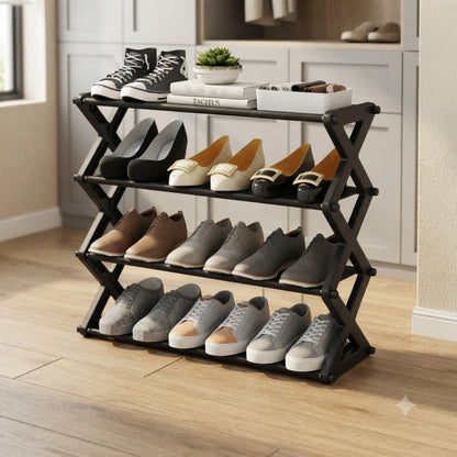 Simple Foldable Multifunctional Shoe Rack