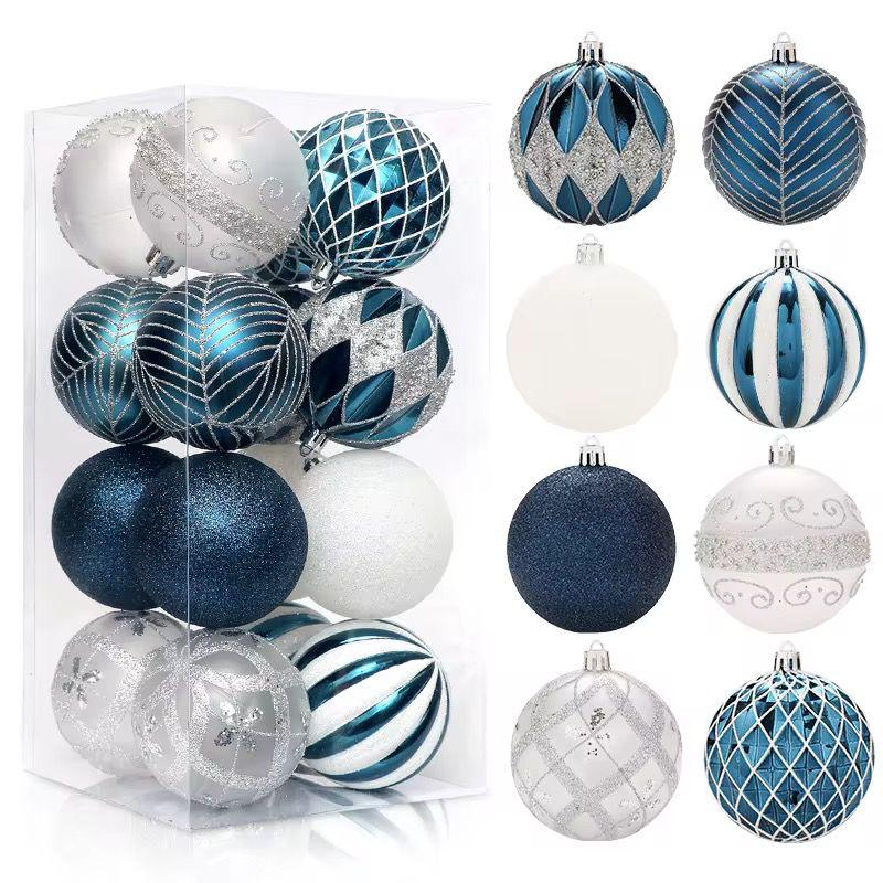 Assorted 16Pc  Christmas Balls Set