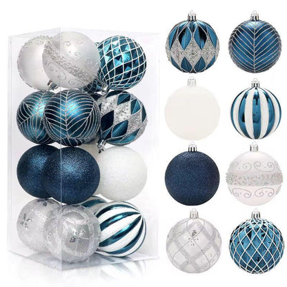 Assorted 16Pc  Christmas Balls Set
