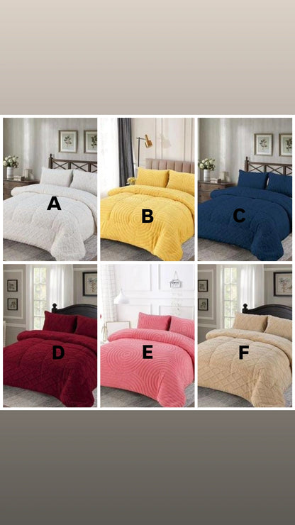 Warm woolen duvet