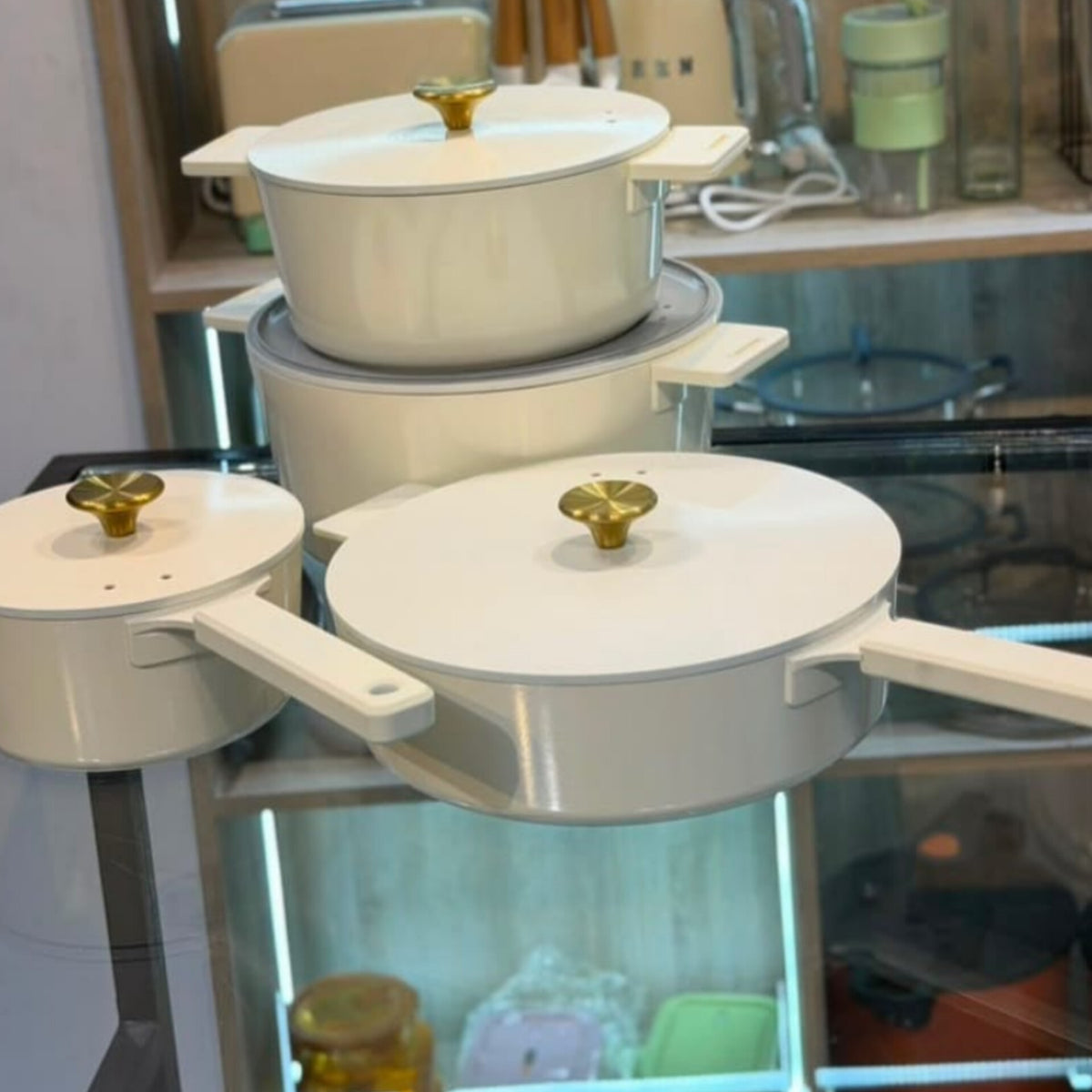 14Pcs Cast Aluminium Cookware Set
