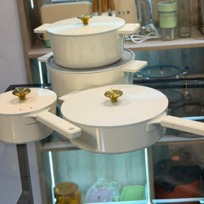 14Pcs Cast Aluminium Cookware Set