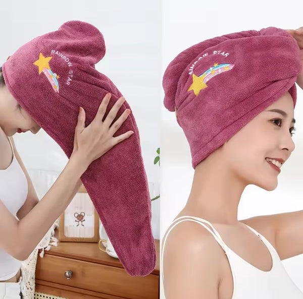 Microfiber Hair Towel Turban Head Wrap