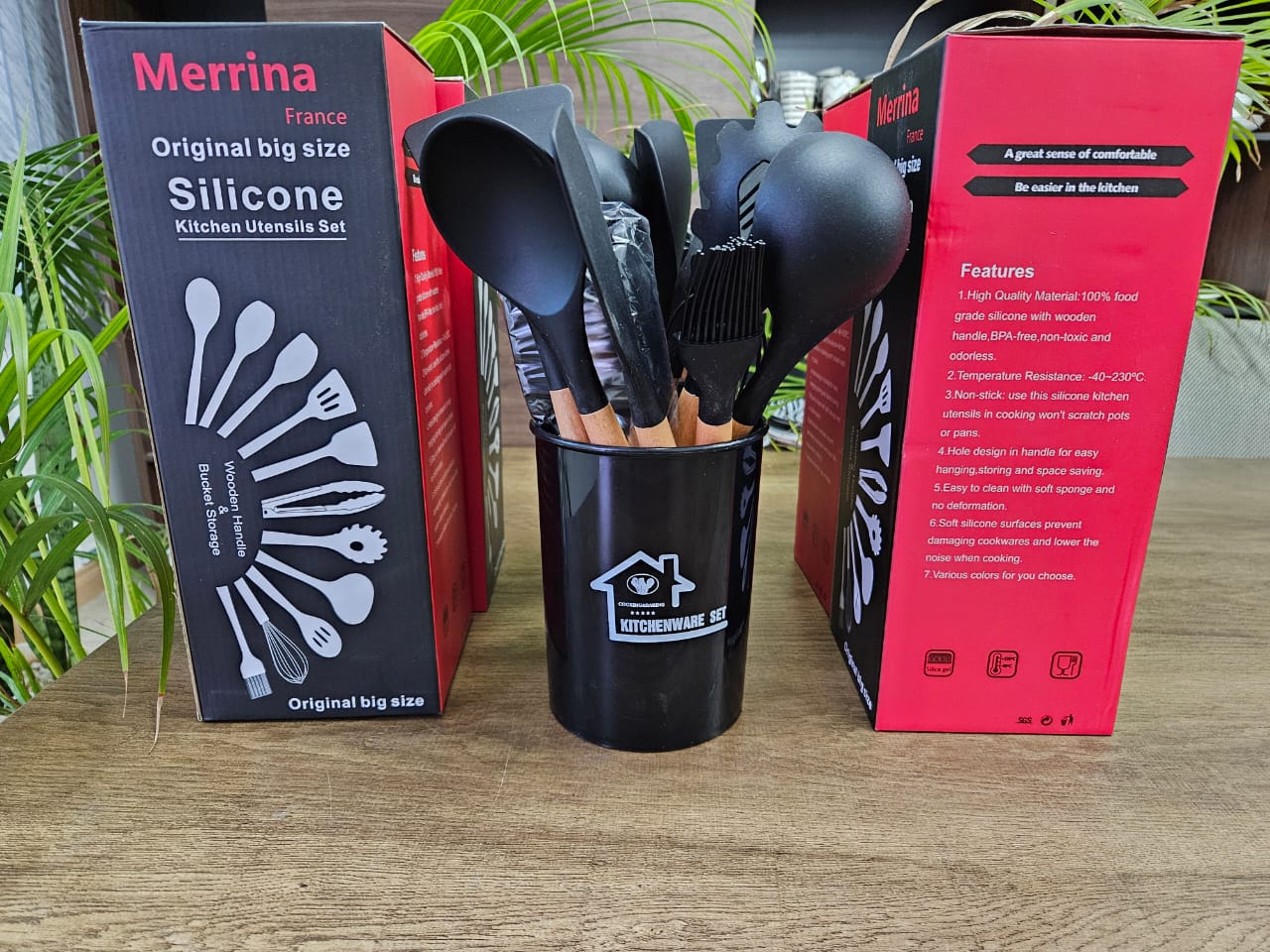 12Pc silicone spoon utensil set