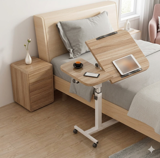 Adjustable Rotating Laptop Desk with Wheels