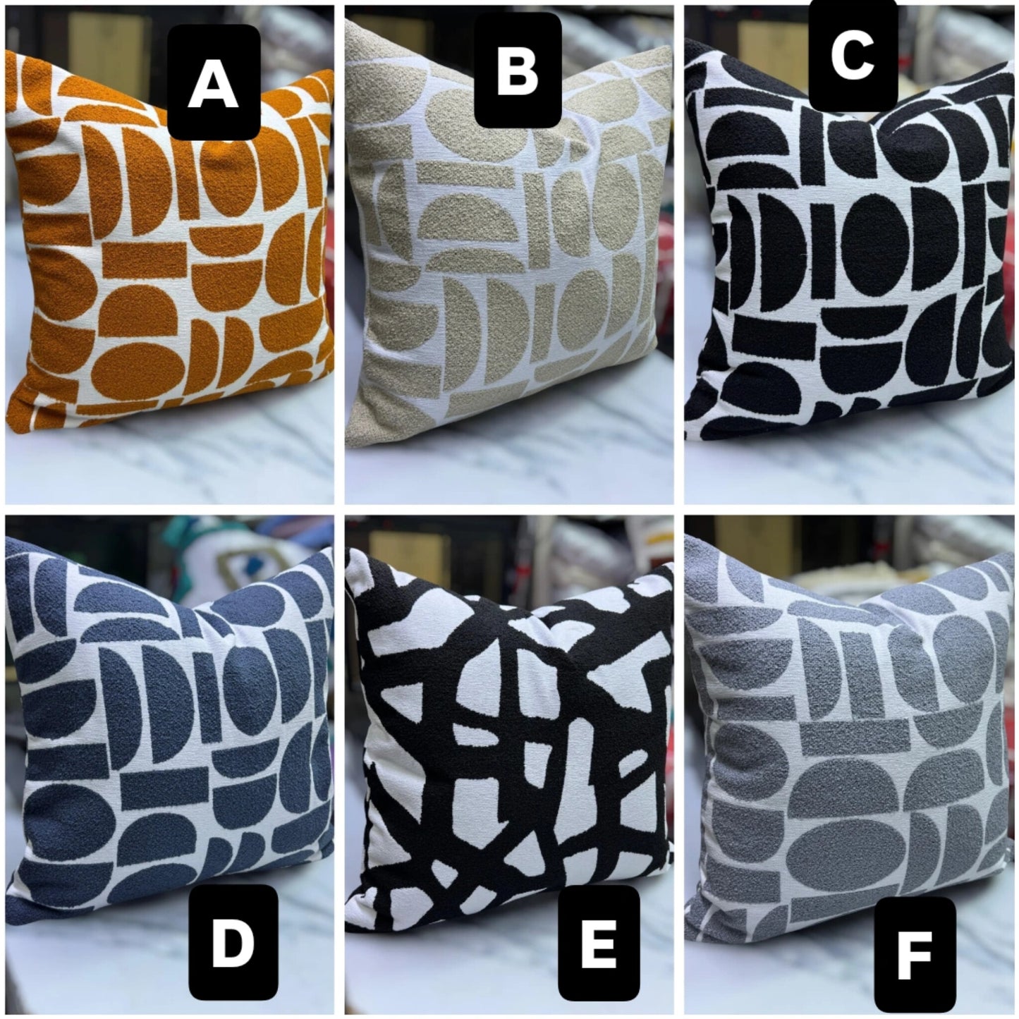 Crescent Cushion Covers