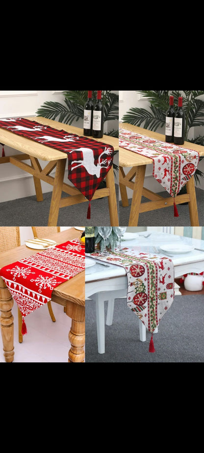 Christmas rustic table runner