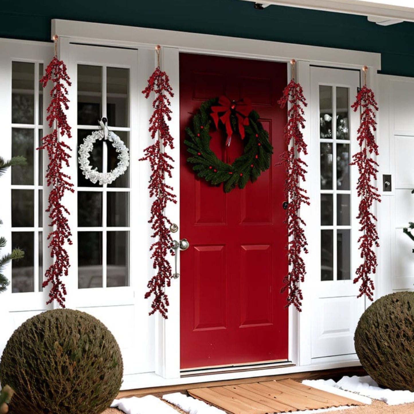Artificial Red Berry Plants Christmas