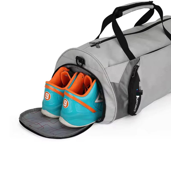 Large duffle bag with a shoe compartment