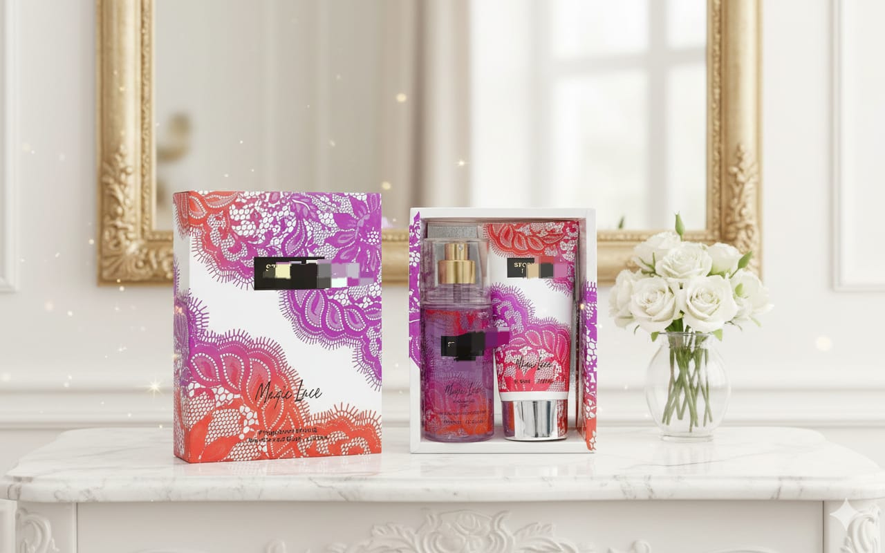 Ladies Perfumed  Body mist + Perfumed Body lotion Set