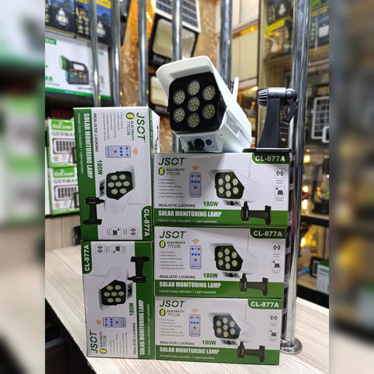 180W camera solar  monitoring lamp