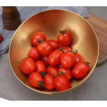 3 Litre Gold Stainless Steel Bowl