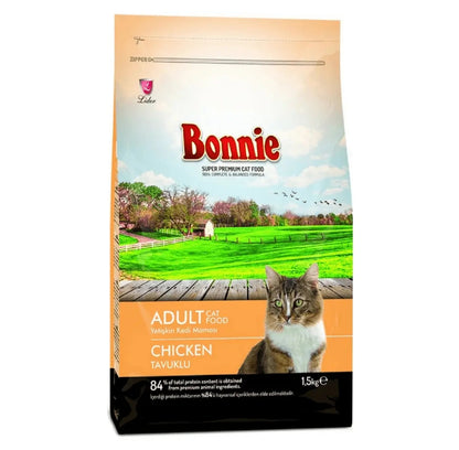 1.5kg Bonnie Adult Cat Food  Chicken