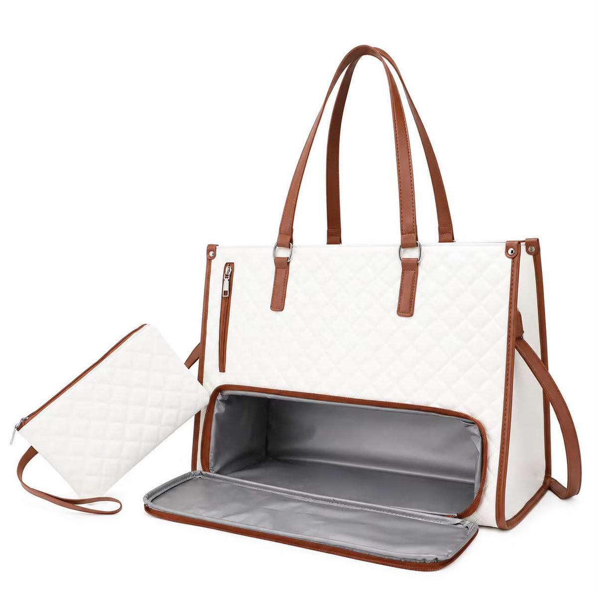 Large Capacity Laptop Tote Bag with Lunch Compartment Gha