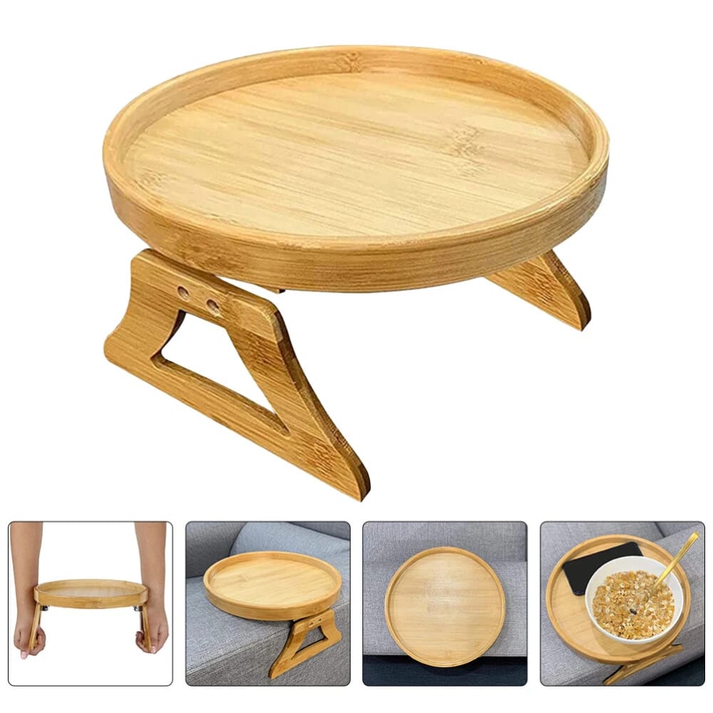 Foldable sofa armrest tray