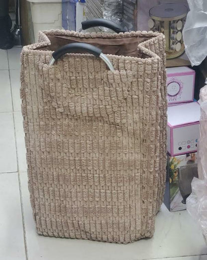 Velvet  laundry basket
