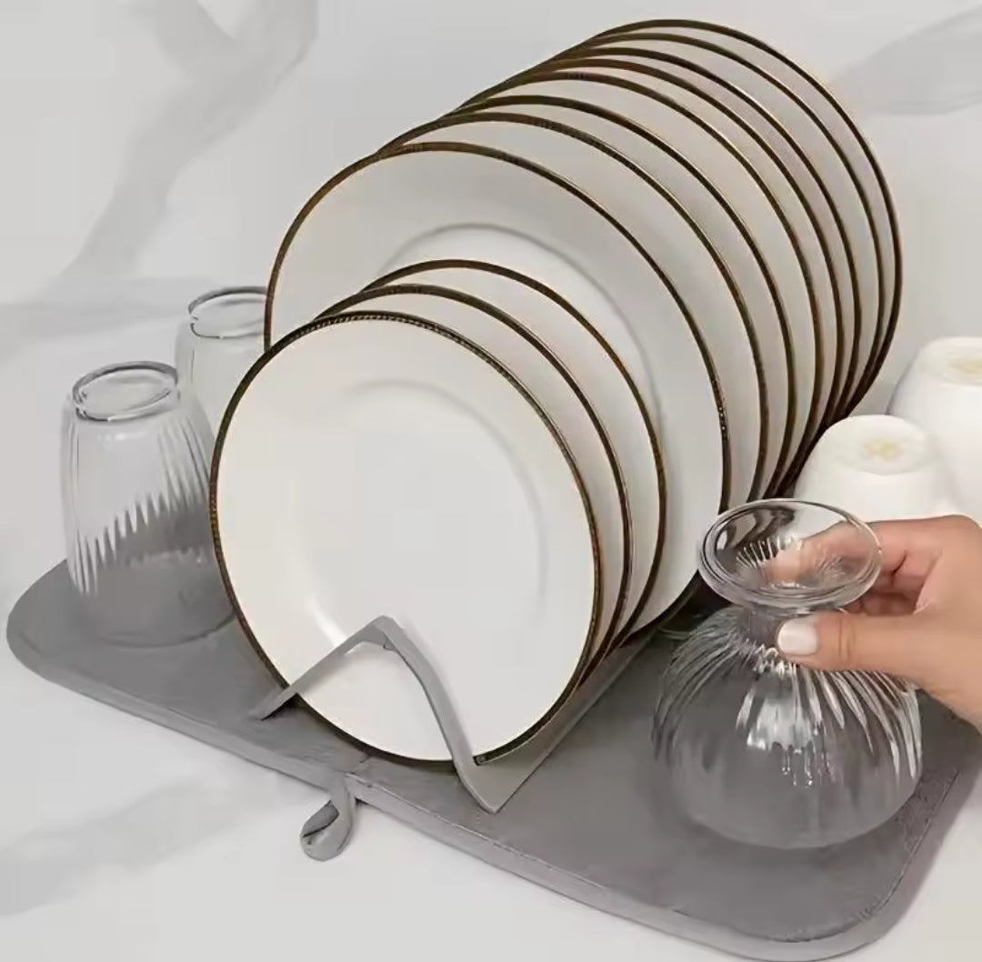 Foldable kitchen drying mat