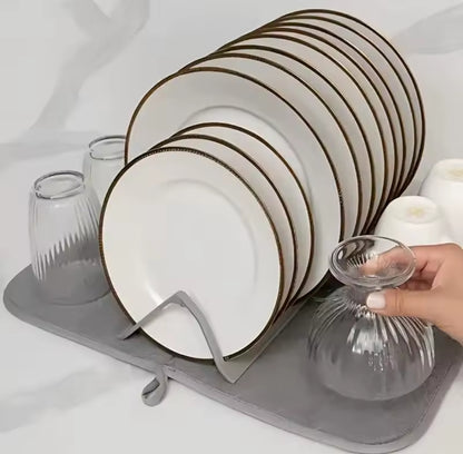 Foldable kitchen drying mat