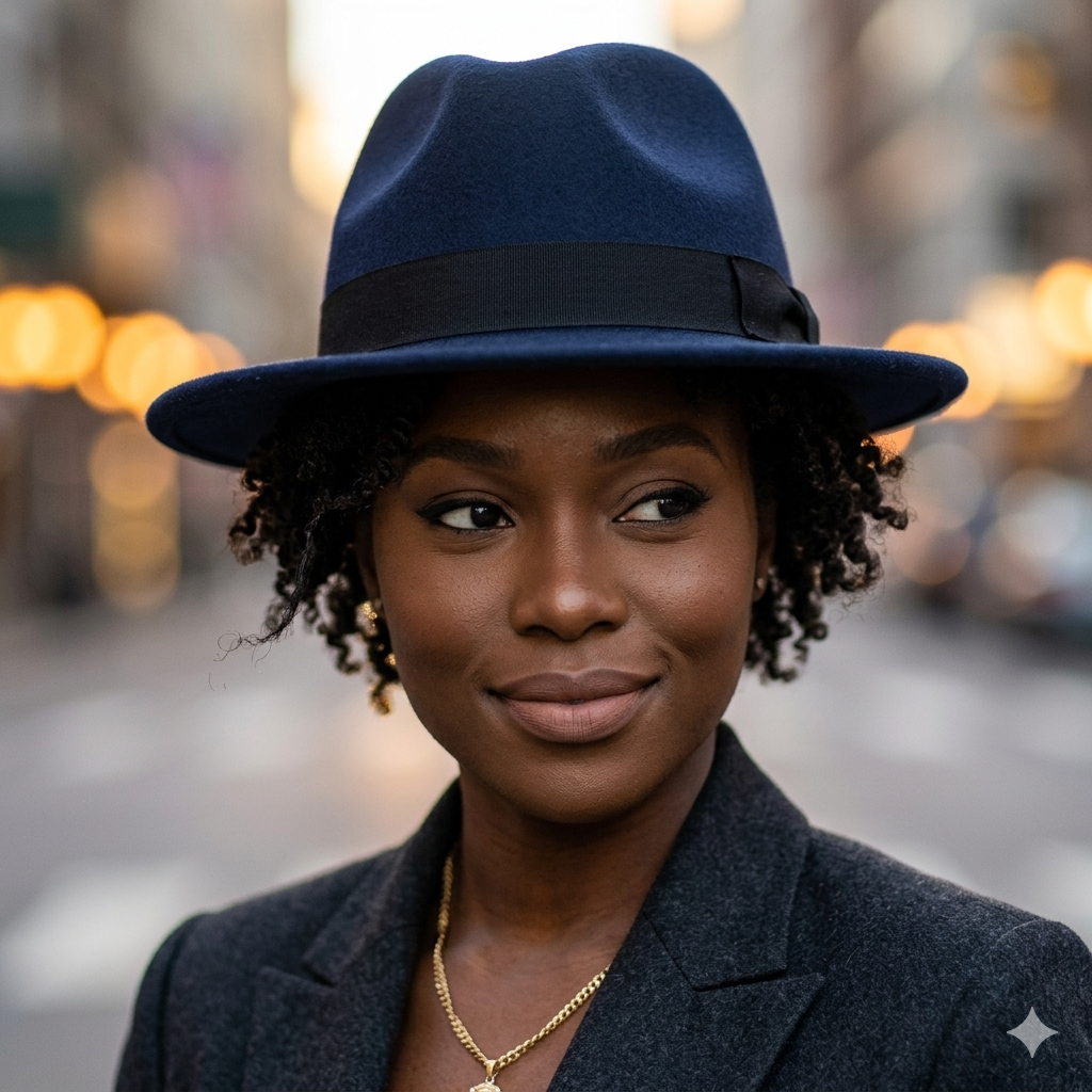Unisex Wide Brim Fedora Hat Gha