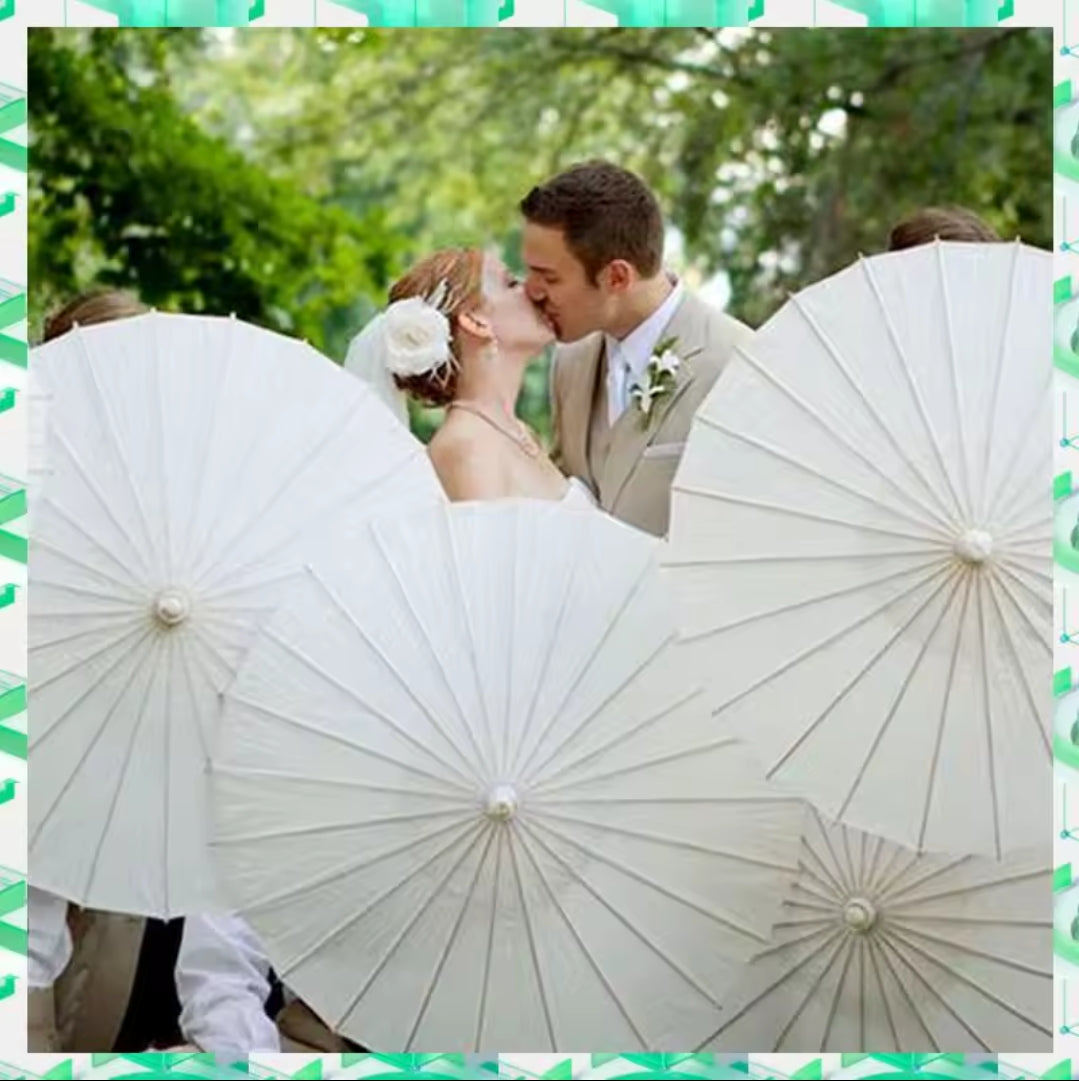 Wedding paper umbrellas