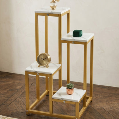 Four Tier Gold Frame Display Stand