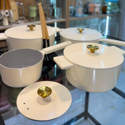 14Pcs Cast Aluminium Cookware Set