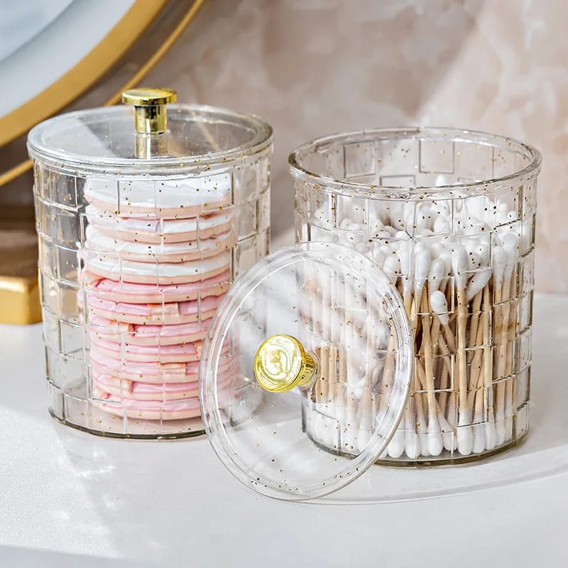 Acrylic cotton swab box