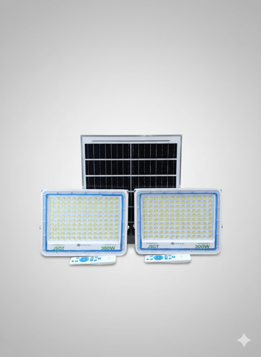 2-in-1 Solar Floodlights (300W + 300W)