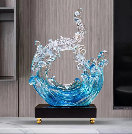 Blue Ocean Decor Sculpture 