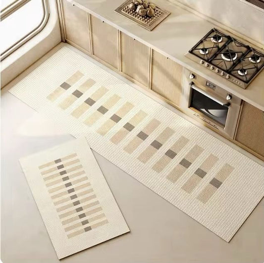 2pc pvc leather kitchen anti-slip mats